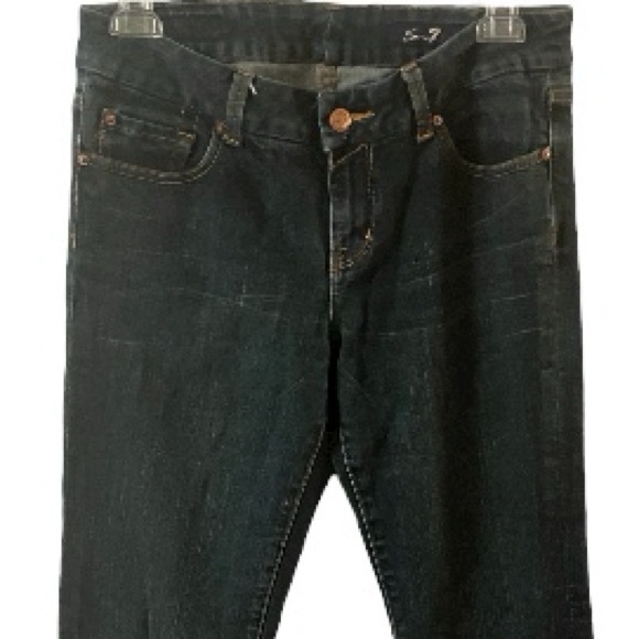 EUC Seven7 Jeans, Denim, Sz 32, Dark Blue Wash, Cotton, Stretchy, Like new - Picture 7 of 10